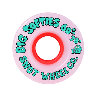 Snot Wheel Co. Skateboard Wheels 60mm Big Softies 78A Orange Core