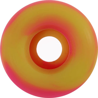 Snot Wheel Co. Skateboard Wheels 52mm Wide Boys 95A Yellow/Pink Swirl