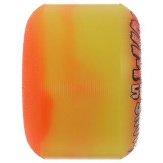Snot Wheel Co. Skateboard Wheels 58mm Wide Boys 99A Yellow/Orange Swirl