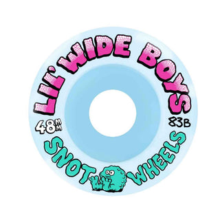Snot Wheel Co. Skateboard Wheels 48mm Lil Wide Boys 83B Ice Blue