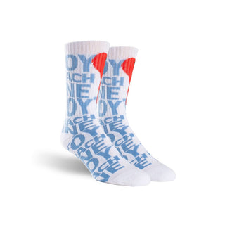 Toy Machine Socks New Blood White