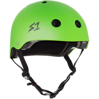 S-One Skateboard Helmet Lifer Bright Green Matte Size L + 2 Sizing Liners