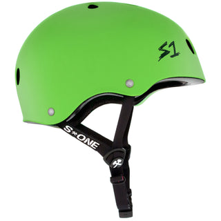 S-One Skateboard Helmet Lifer Bright Green Matte + 2 Sizing Liners
