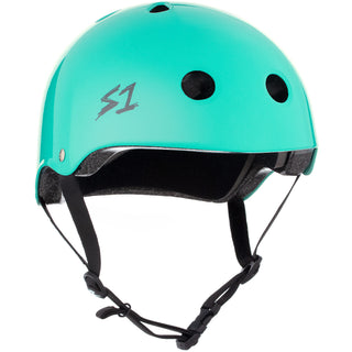 S-One Skateboard Helmet Lifer Lagoon Gloss Size M + 2 Sizing Liners