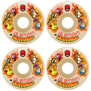 Spitfire Skateboard Wheels 48mm F4 99A Lil Beatdowns Classics Natural
