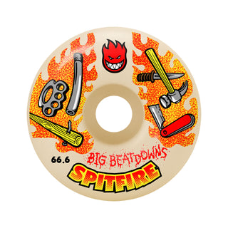 Spitfire Skateboard Wheels 66.6mm F4 99A Big Beatdowns Classics Natural