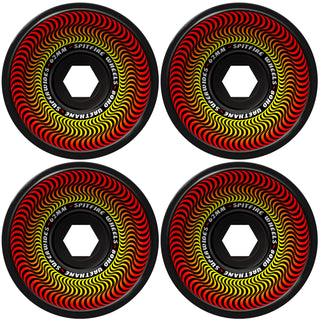 Spitfire Skateboard Wheels 80HD Superwides 62mm Black with Bronson Pro G3 Bearings