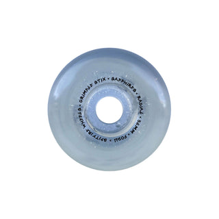Spitfire x Grimple Stix Skateboard Wheels Sapphire Grimple Dust 56mm Clear W/ Silver Glitter 56mm