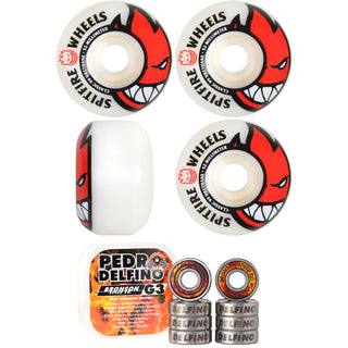 Spitfire Skateboard Wheels 52mm Bighead with Bronson Pro G3 Bearings