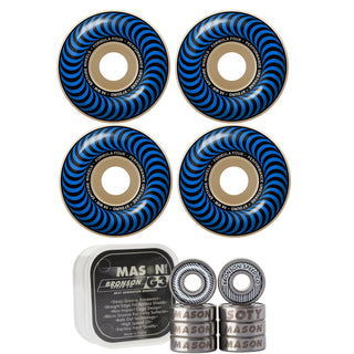 Spitfire Skateboard Wheels 56mm 97A Formula 4 Classics with Bronson Pro G3 Bearings