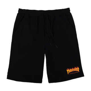 Thrasher Magazine Shorts Flame P.E. Black