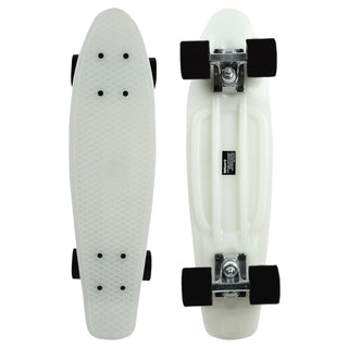 Street Surfing Plastic Cruiser Beach Board Glow White