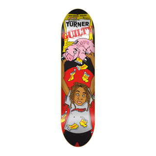 Shorty's Skateboard Deck Turner Guilty Red 8.25"