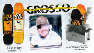 2025 Skateshop Day Deck - Anti Hero Jeff Grosso Fade 9.25" x 32.875"