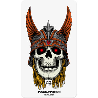 Powell Peralta Sticker Andy Anderson Skull 3" Clear