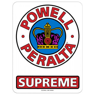 Powell Peralta Sticker Supreme Red/White/Blue 6.0"
