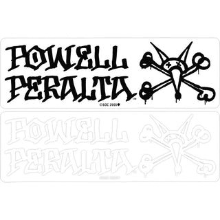 Powell Peralta Sticker Vato Rat White/Clear 7" x 2.25"