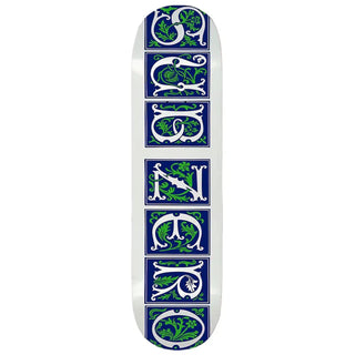 Sub Zero Skateboard Deck Vines Screenprinted White 8.5" x 31.65"