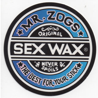 Mr. Zoggs SEX WAX STICKER 3" CIRCULAR FADE BLUE