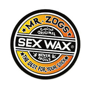 Mr. Zoggs SEX WAX STICKER 7" CIRCULAR FADE ORANGE
