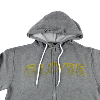 Globe Zip Hoodie Reaping Charcoal Heather/Gold