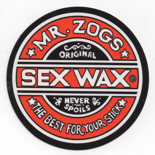 Mr. Zoggs SEX WAX STICKER 7" CIRCULAR ORANGE