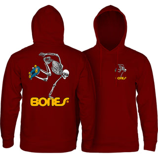 Powell Peralta Skateboard Hoody Skateboard Skeleton Maroon