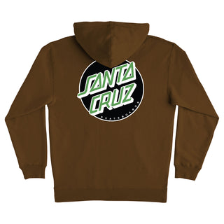Santa Cruz Skateboards Hoody Other Dot Pullover Brown/Black Green