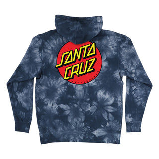 Santa Cruz Skateboards Hoody Classic Dot Pullover Tie Dye Navy