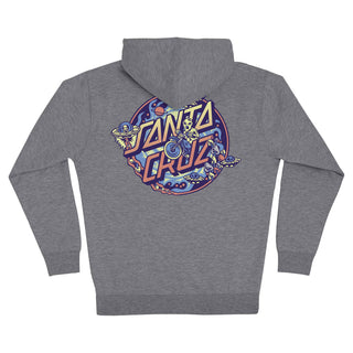 Santa Cruz Skateboards Hoody Winkowski Dope Planet 2 Dot Zip Gunmetal Heather
