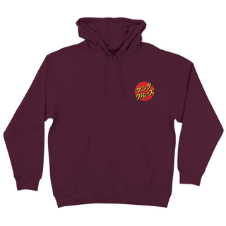 Santa Cruz Skateboards Hoody Katakana Dot Pullover Maroon