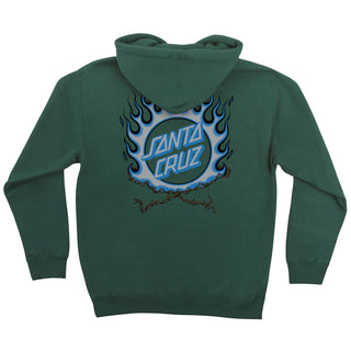 Santa Cruz Skateboards Hoody Forging Dot Pullover Alpine Green