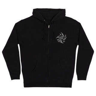 Santa Cruz Skateboards Hoody Scourge Hand Zip Black