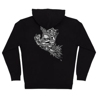 Santa Cruz Skateboards Hoody Scourge Hand Zip Black