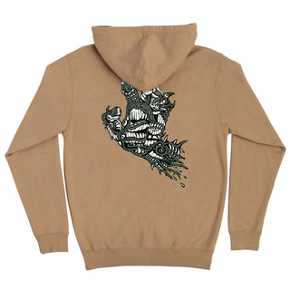 Santa Cruz Skateboards Hoody Scourge Hand Zip Sandstone