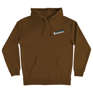 Santa Cruz Skateboards Hoody Damaged Hand Pullover Brown