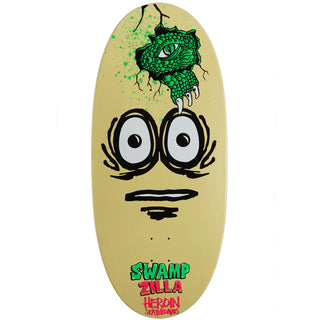 Heroin Skateboard Deck Swampzilla Egg Shape 13" x 30.75"