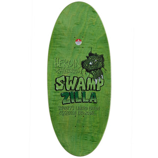 Heroin Skateboard Deck Swampzilla Egg Shape 13" x 30.75"