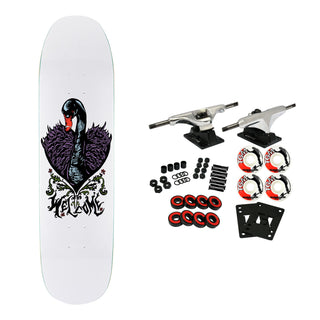 Welcome Skateboard Complete Black Swan on Son of Moontrimmer White 8.25" x 32.15"