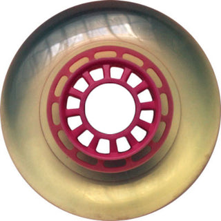 Plastic Hub Scooter Wheel Pink/Clear Spider Hub 100mm