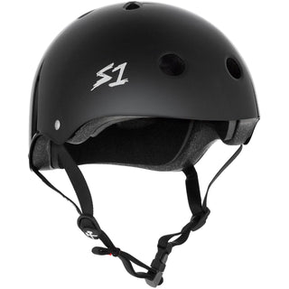 S-One Skateboard Helmet Mega Lifer Black Gloss Size M + 2 Sizing Liners