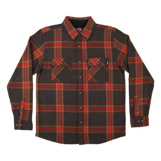 Santa Cruz Skateboards Longsleeve Shirts Classic Flannel Brown/Red Plaid