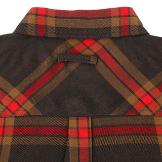 Santa Cruz Skateboards Longsleeve Shirts Classic Flannel Brown/Red Plaid