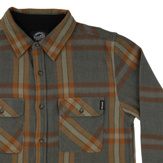 Santa Cruz Skateboards Longsleeve Shirts Classic Flannel Natural Plaid