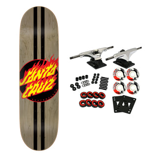 Santa Cruz Skateboard Complete Flame Dot 8.6" x 31.95"