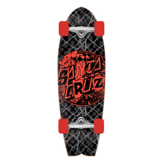 Santa Cruz Skateboard Complete Pay Off Dot Shark Cruiser Black 8.81" x 27.69"