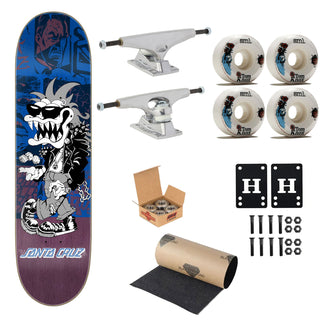 Santa Cruz Premium Complete Skateboard Check Gremlin FeelBase 7.75" Ft. Krux/SML/Independent
