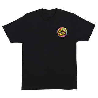 Santa Cruz Skateboards Shirt Tie Dye Dot Chest Black