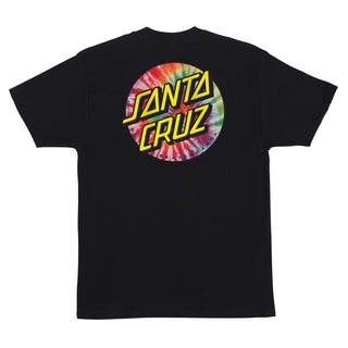 Santa Cruz Skateboards Shirt Tie Dye Dot Chest Black