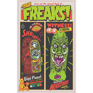 Santa Cruz Skateboard Deck Winkowski Dope Planet Micro Freaks 8.75" x 27.5"